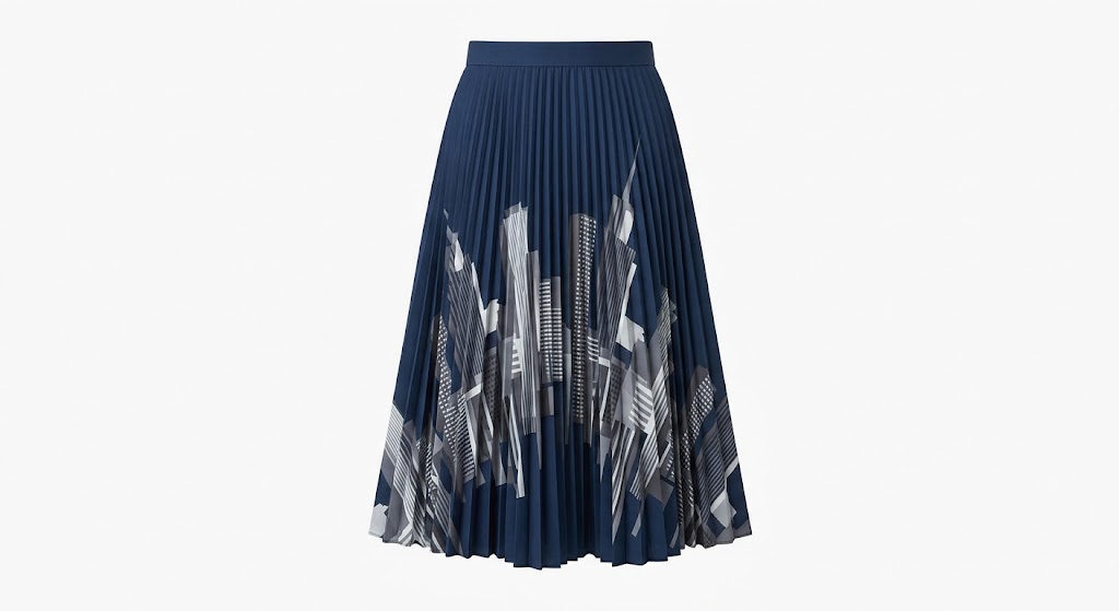 Metropolis' Pleated Midi Skirt